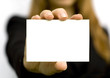 card in a hand