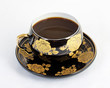 Coffee cup on white background