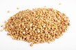 Buckwheat seeds closeup isolated on white