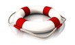 Illustration: Life belt red white lying Life belt red white lying