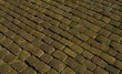 Detail of paving stones on street