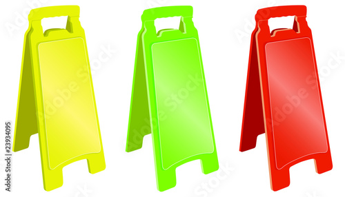 Vector: Notice board/stand Notice board/stand