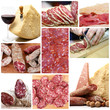 cibo italiano collage