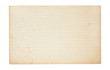 Old, Yellowing Index Card