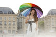 woman in Bordeaux city