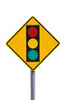 Stoplight Warning Sign
