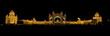 Mysore Palace at night panorama Mysore Palace at night panorama