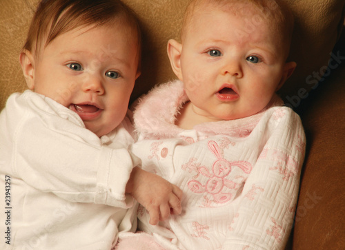 Photo: Two Babies Cuddling Two Babies Cuddling