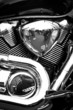 Motocykl – chromowany silnik
