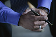 Photo: A Businessman Holds A Pen A Businessman Holds A Pen