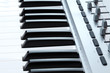 Photo: Closeup of a MIDI controller keyboard Closeup of a MIDI controller keyboard