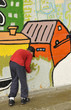 Photo : Jeune taggeur Jeune taggeur
