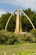 The whale bone arch in Port Stanley in the Falklands.