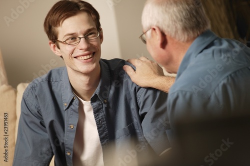 Photo: Two People Having A Conversation Two People Having A Conversation