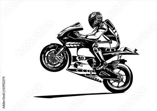 Vector: moto gp wheelie moto gp wheelie