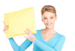 businesswoman with parcel