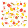 falling autumn leaves