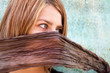 Silenced attractive blonde young woman