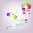 Abstract colorful background. Vector.
