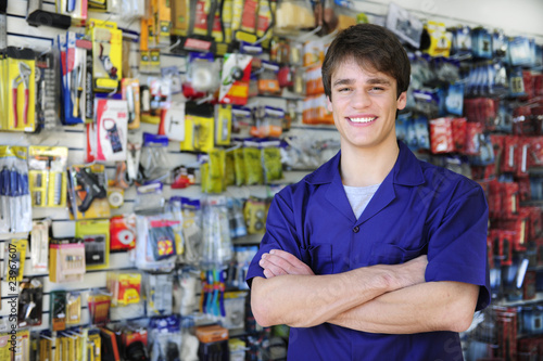 Photo: portrait of the owner of a home improvement stores portrait of the owner of a home improvement stores