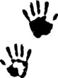 Vector hand prints