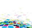 abstract mosaic composition