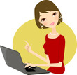 business woman in office
