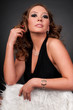 Close-up portrait of elegance glamour woman