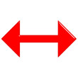 3D Glossy Red Arrow