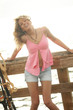 Blond Geared To Fish Big