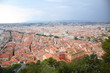 Vue du ciel sur la vieille ville de Nice