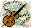 double bass illustration
