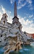 Fontana dei fiumi en Plaza Navone,Roma,Italia Fontana dei fiumi en Plaza Navone,Roma,Italia