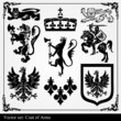 Heraldic vector element background