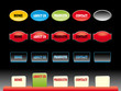 Editable website buttons on black