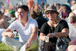 Young couple applauding