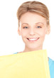 businesswoman with parcel