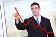 Man Making Graph Chart
