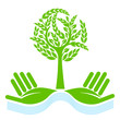 Vektor: Naturschutz-Baum Naturschutz-Baum