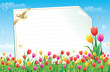 Blank paper with floral ornament Blank paper with floral ornament