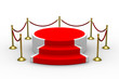 podium on white background. Isolated 3D image