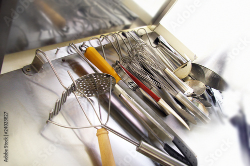 Photo: ustensiles de cuisine suspendus ustensiles de cuisine suspendus