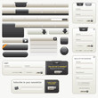 Vector Black Website Design Elements