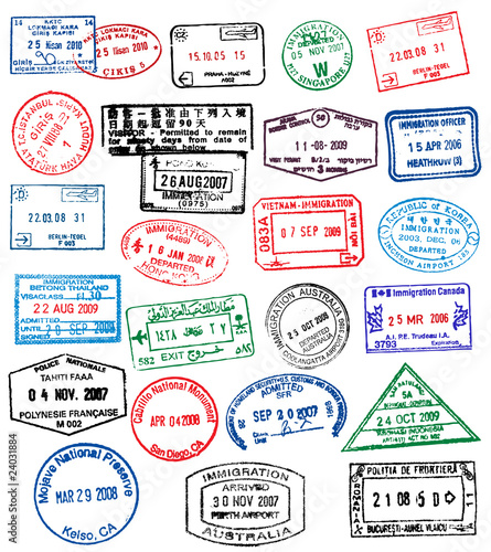 Vector: Passport Stamps Passport Stamps