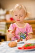 girl eating breakfast