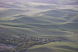 Rolling green farmland