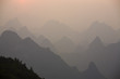 "Hills silhouetted, Guilin, China"