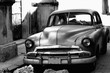 Parked 1950s Chevrolet sedan
