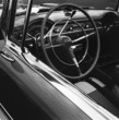 "Close up of old-fashioned, restored Chevrolet car"