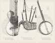 music theme banners -traditional instruments music theme banners -traditional instruments